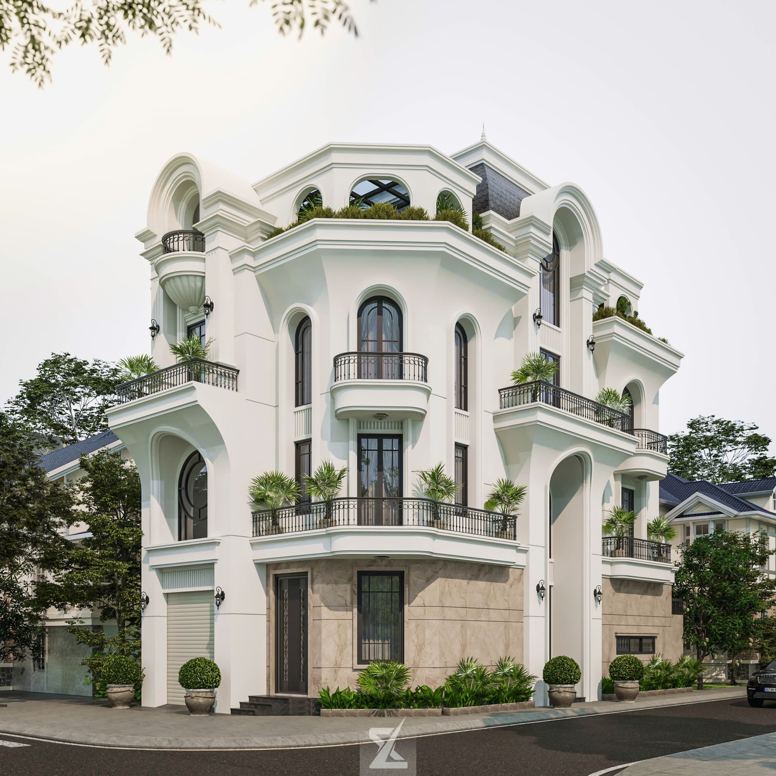LANHI VILLA: BIỆT THỰ TÂN CỔ ĐIỂN TRÊN LÔ GÓC 2 MẶT TIỀN